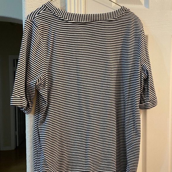 Croft Barrow striped short sleeve top XL - Picture 2 of 3